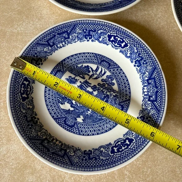 Blue Willow 6” Vintage Plates - Picture 2 of 3